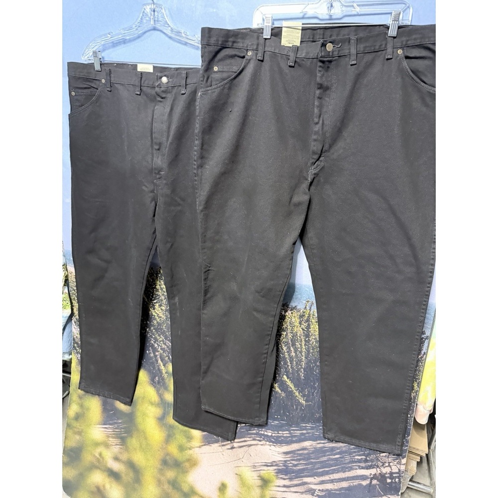 Wrangler‎ Men's Jeans 48x30 Black Denim Lot Of 2 New W/ Tags